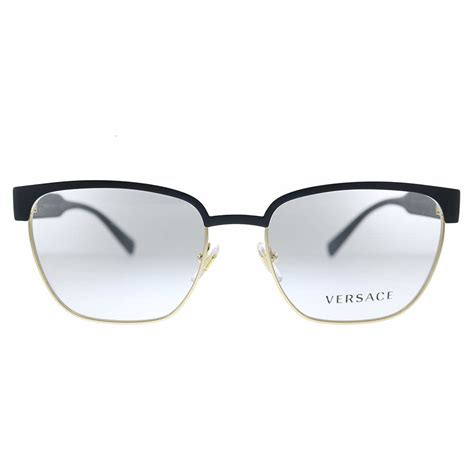 Versace VE1264 1436 Eyeglasses in Matte Black/Gold